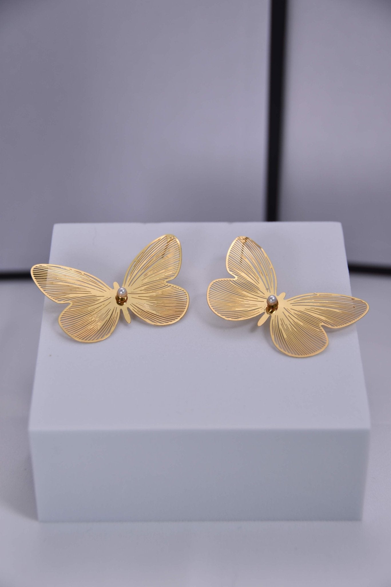 Exquisite Gold - Plated Butterfly Earrings - Spark Blossom Jewelry