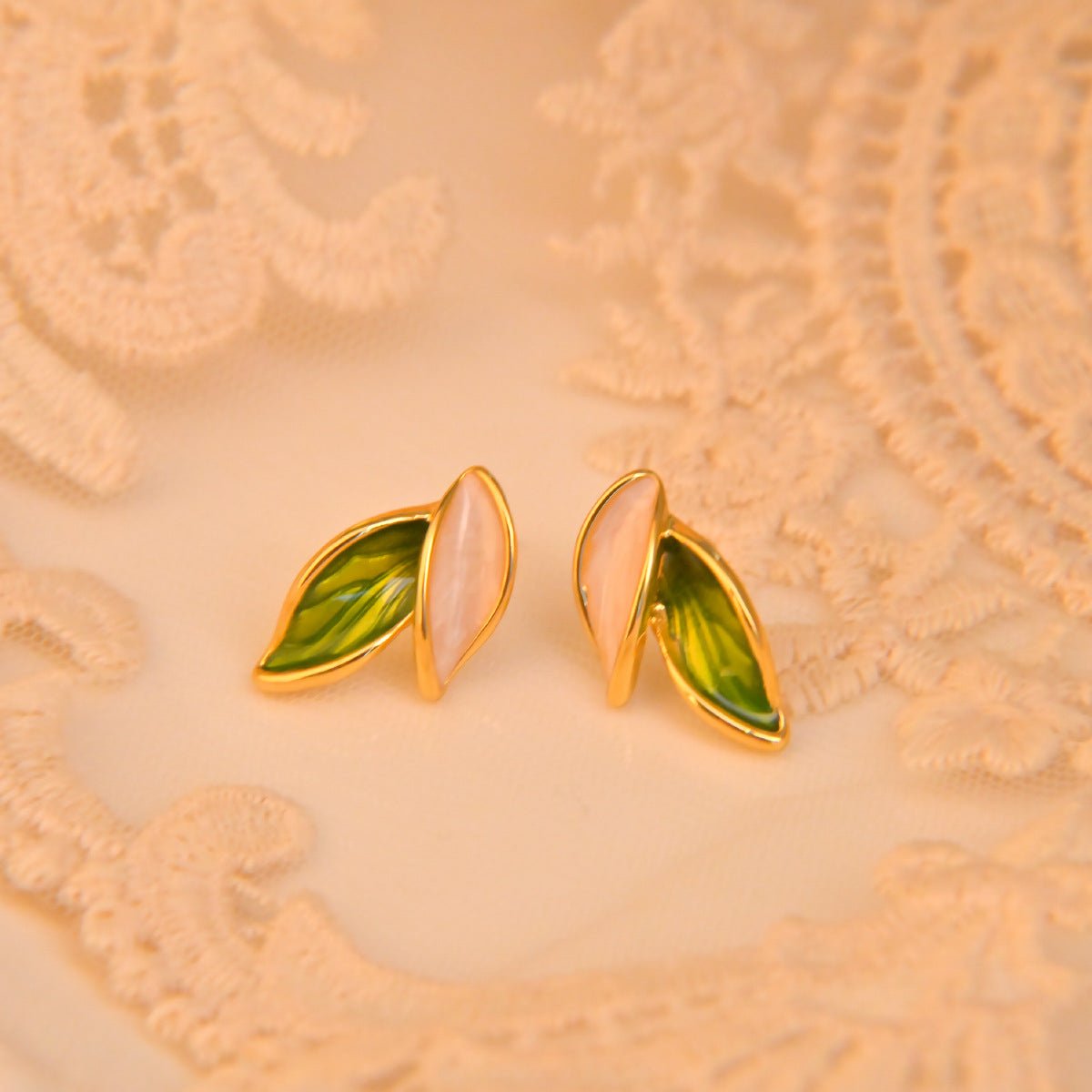 Leaf Petal Earrings - Spark Blossom Jewelry